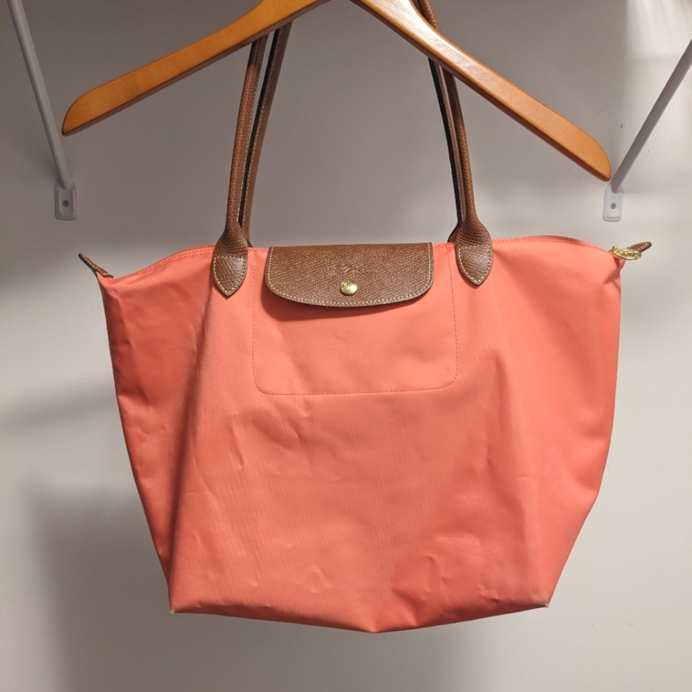 Longchamp Le Pliage Original Coral Pink Bag